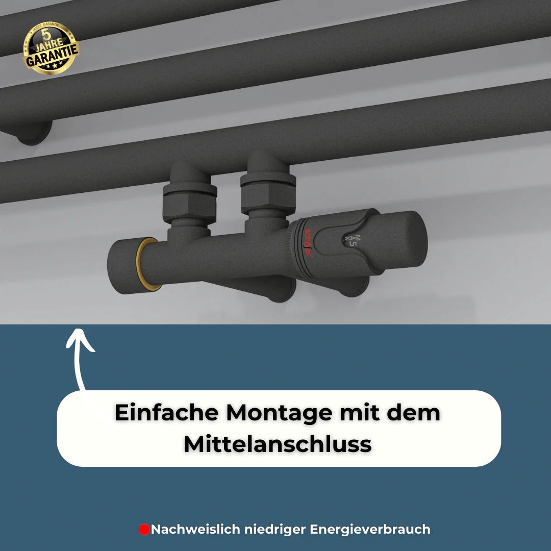 ASTORIA Badheizkörper | Mittelanschluss & Seitenanschluss | Handtuchwärmer - Heizkörper & Bad