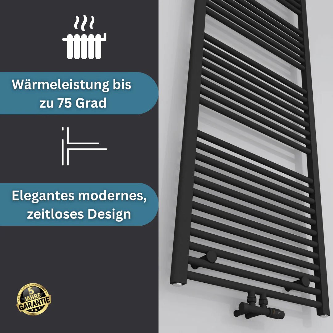 ASTORIA Badheizkörper | Mittelanschluss & Seitenanschluss | Handtuchwärmer - Heizkörper & Bad