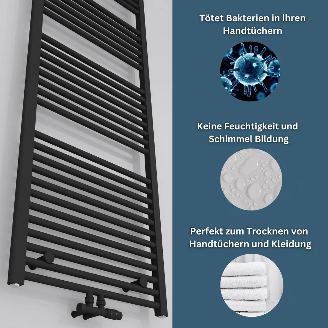 ASTORIA Badheizkörper | Mittelanschluss & Seitenanschluss | Handtuchwärmer - Heizkörper & Bad