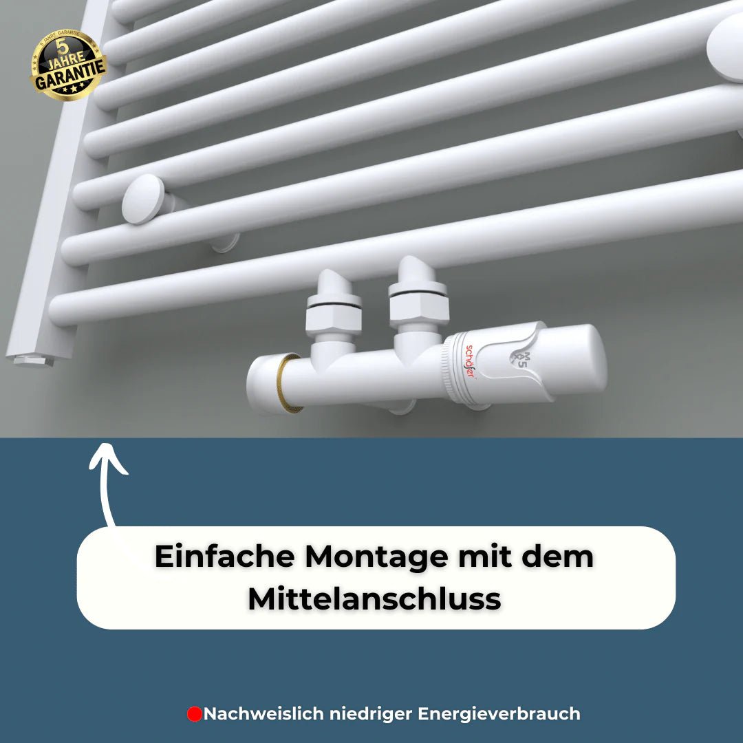 ASTORIA Badheizkörper | Mittelanschluss & Seitenanschluss | Handtuchwärmer - Heizkörper & Bad