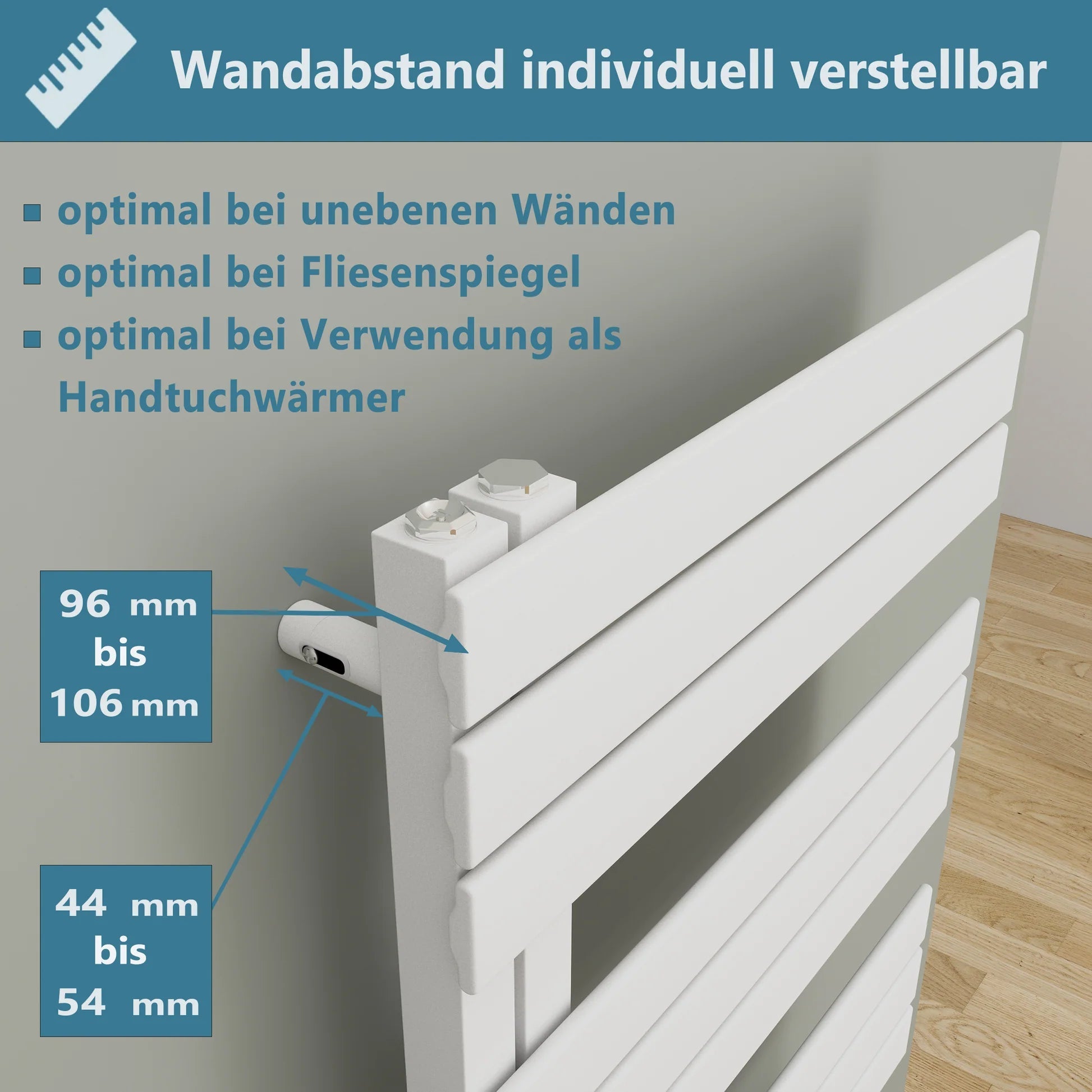 Badheizkörper ELANOR | Austauschheizkörper | Renovierungsheizkörper - Heizkörper & Bad