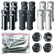 Befestigungsset für Badheizkörper | Universal | Kunststoff | Weiß/Chrom/Anthrazit - Heizkörper & Bad