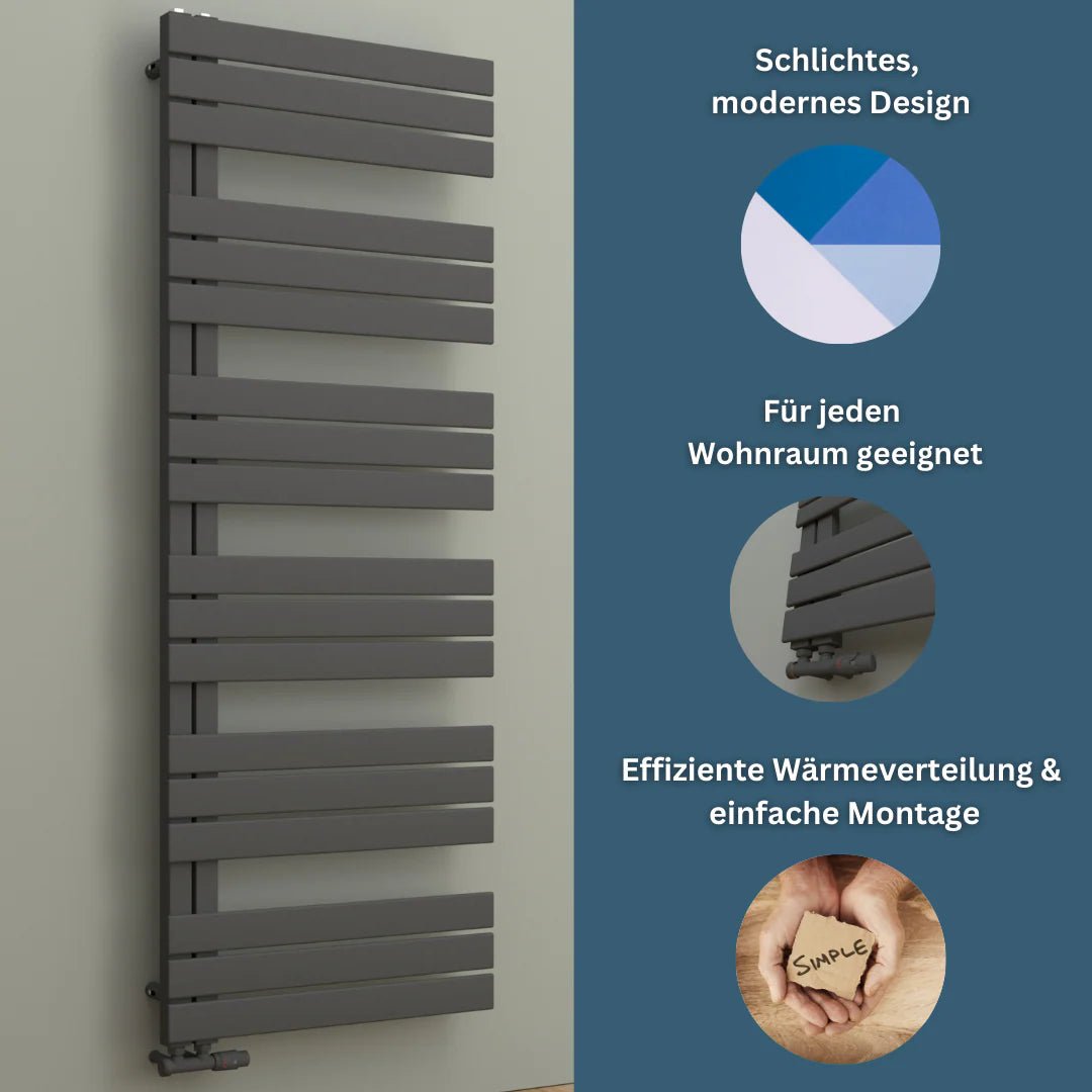 ELANOR Badheizkörper | Handtuchheizkörper | Seitlich offen - Heizkörper & Bad