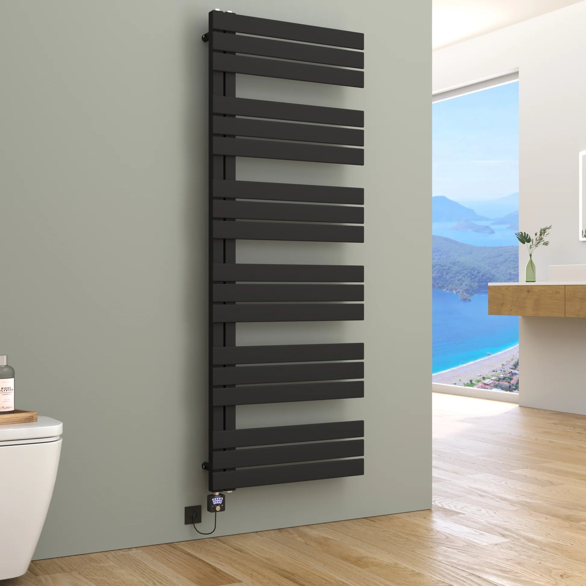 ELANOR Badheizkörper | Handtuchheizkörper | Seitlich offen | Elektro & Warmwasser - Heizkörper & Bad