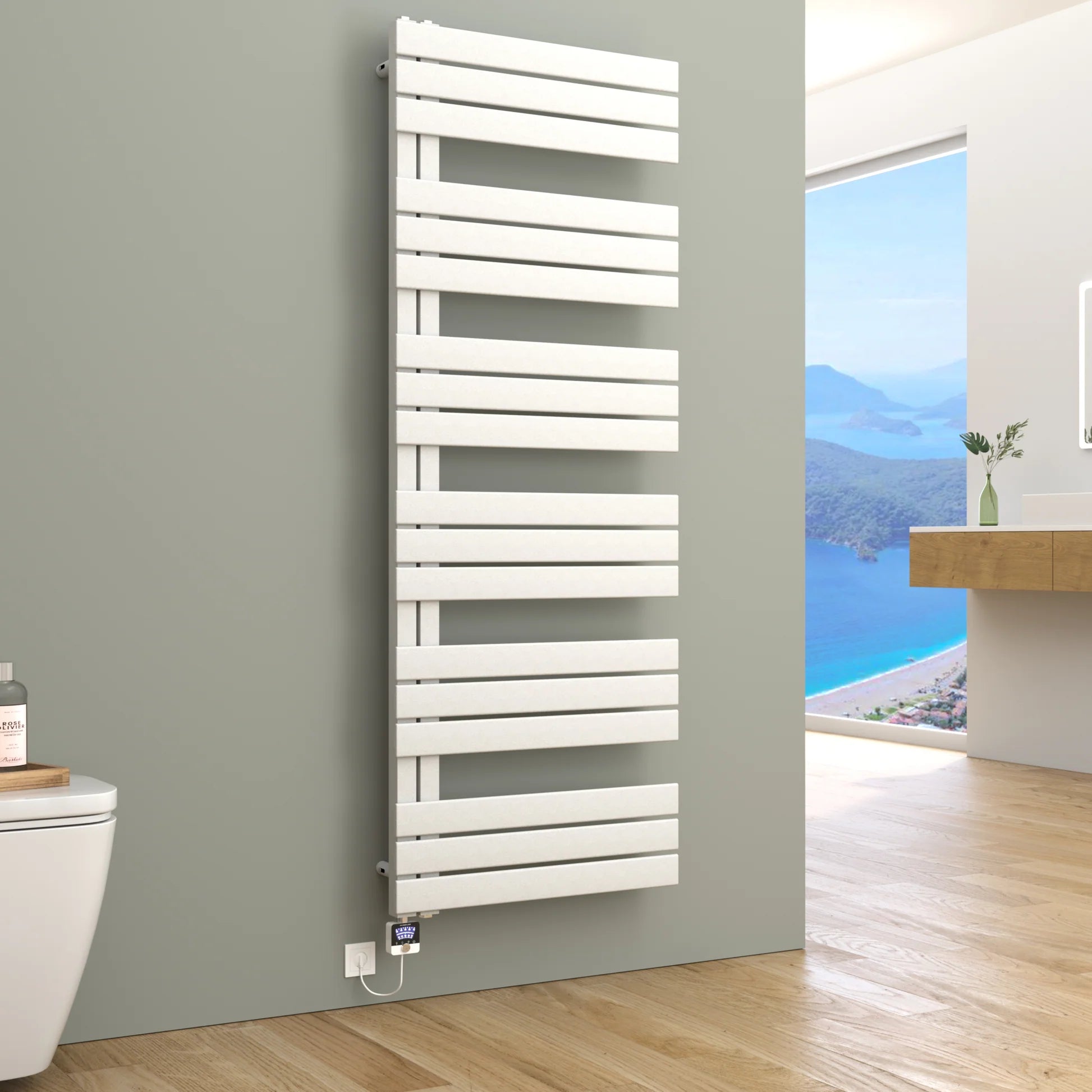 ELANOR Badheizkörper | Handtuchheizkörper | Seitlich offen | Elektro & Warmwasser - Heizkörper & Bad