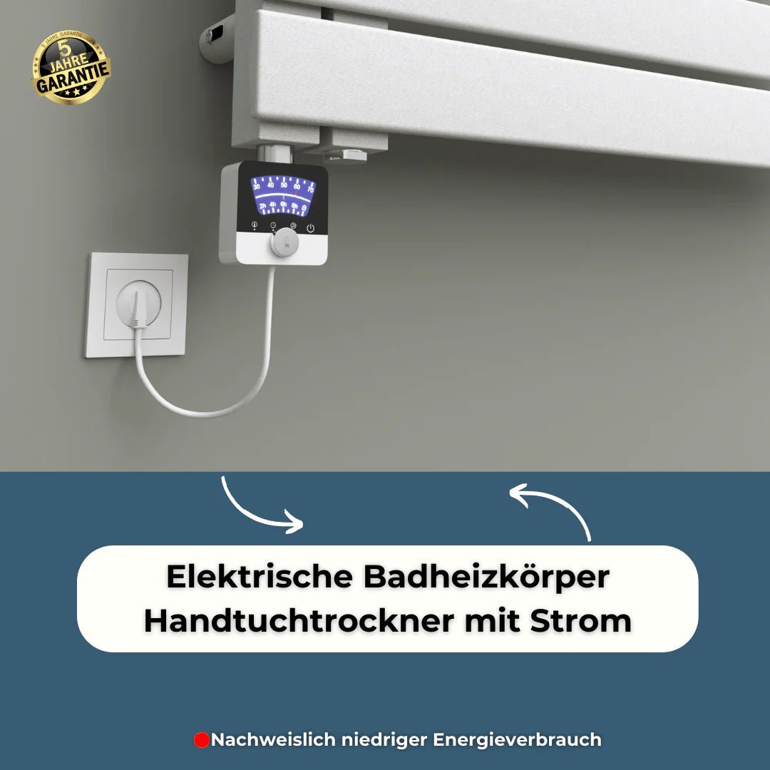 ELANOR Badheizkörper | Handtuchheizkörper | Seitlich offen | Elektro & Warmwasser - Heizkörper & Bad