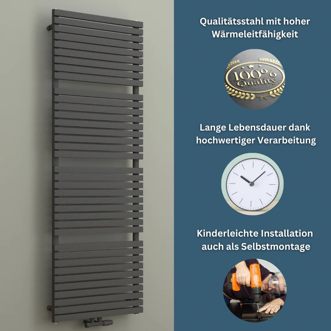 FLORA Design Badheizkörper | Handtuchwärmer | Paneelheizkörper - Heizkörper & Bad