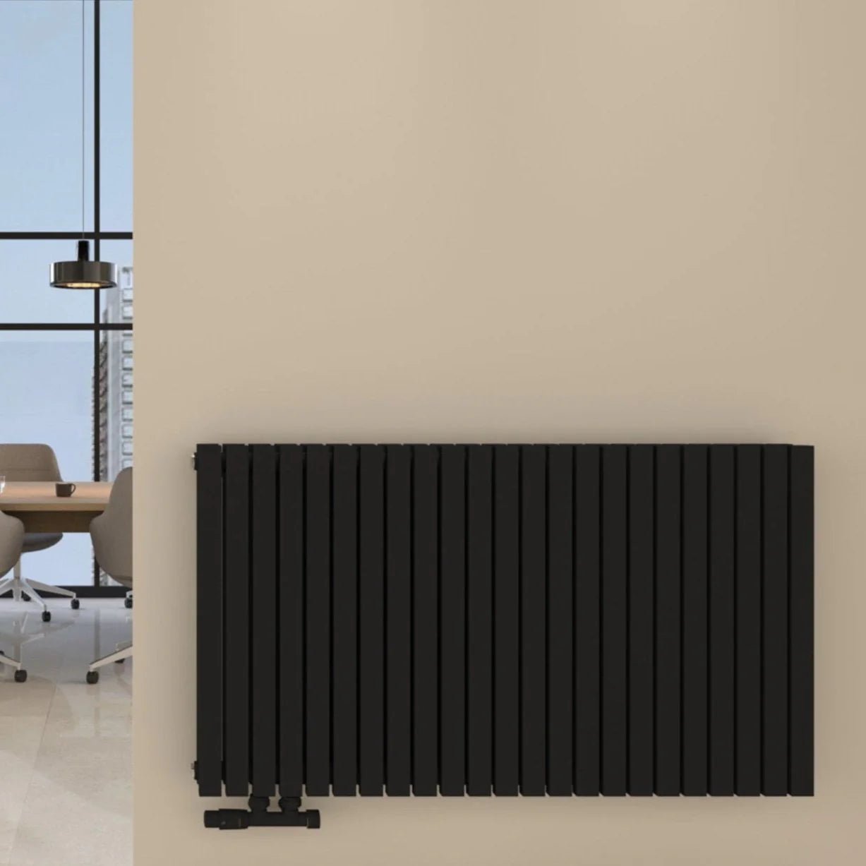 FLORA Paneelheizkörper | Horizontal | Doppellagig | Warmwasser - Heizkörper & Bad