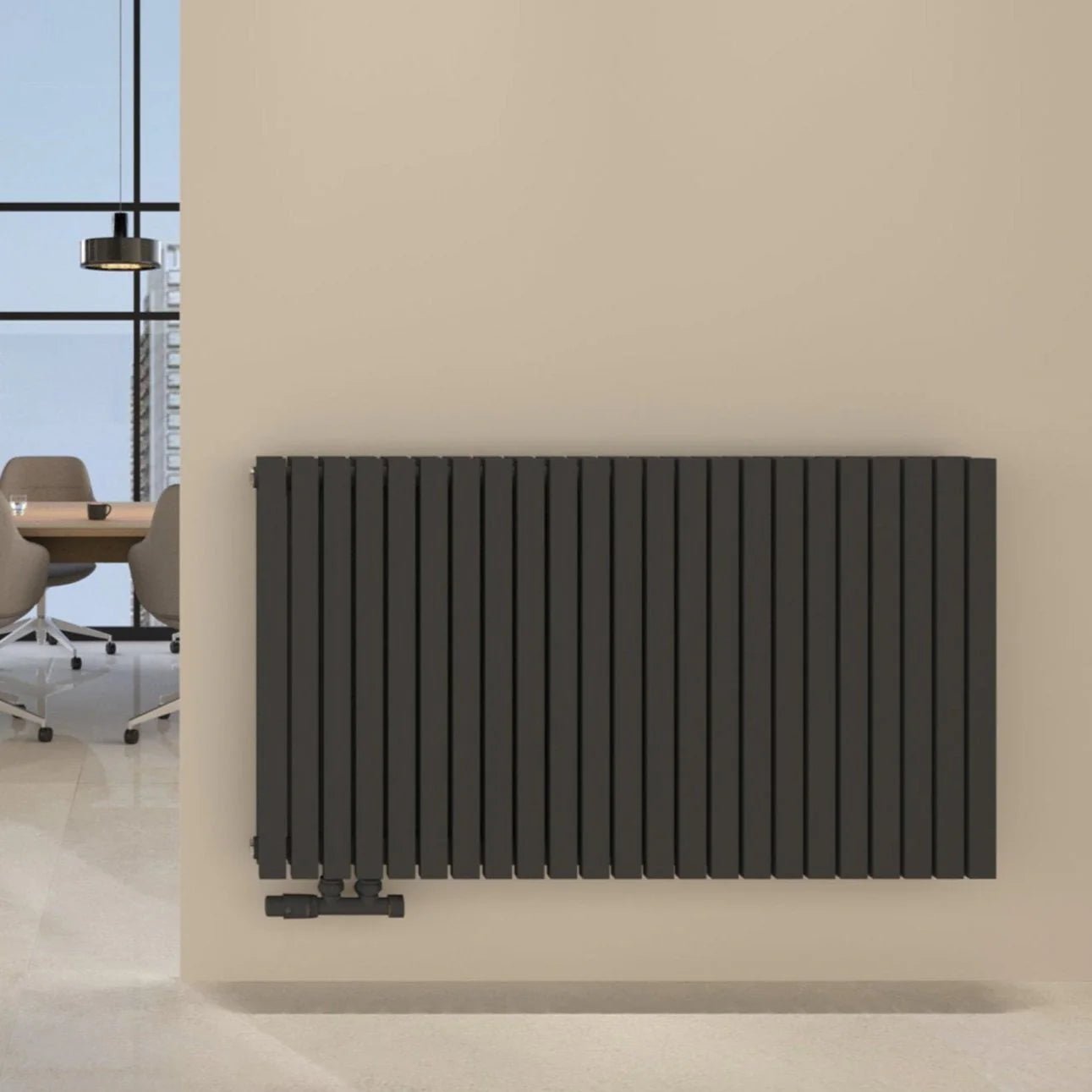 FLORA Paneelheizkörper | Horizontal | Doppellagig | Warmwasser - Heizkörper & Bad