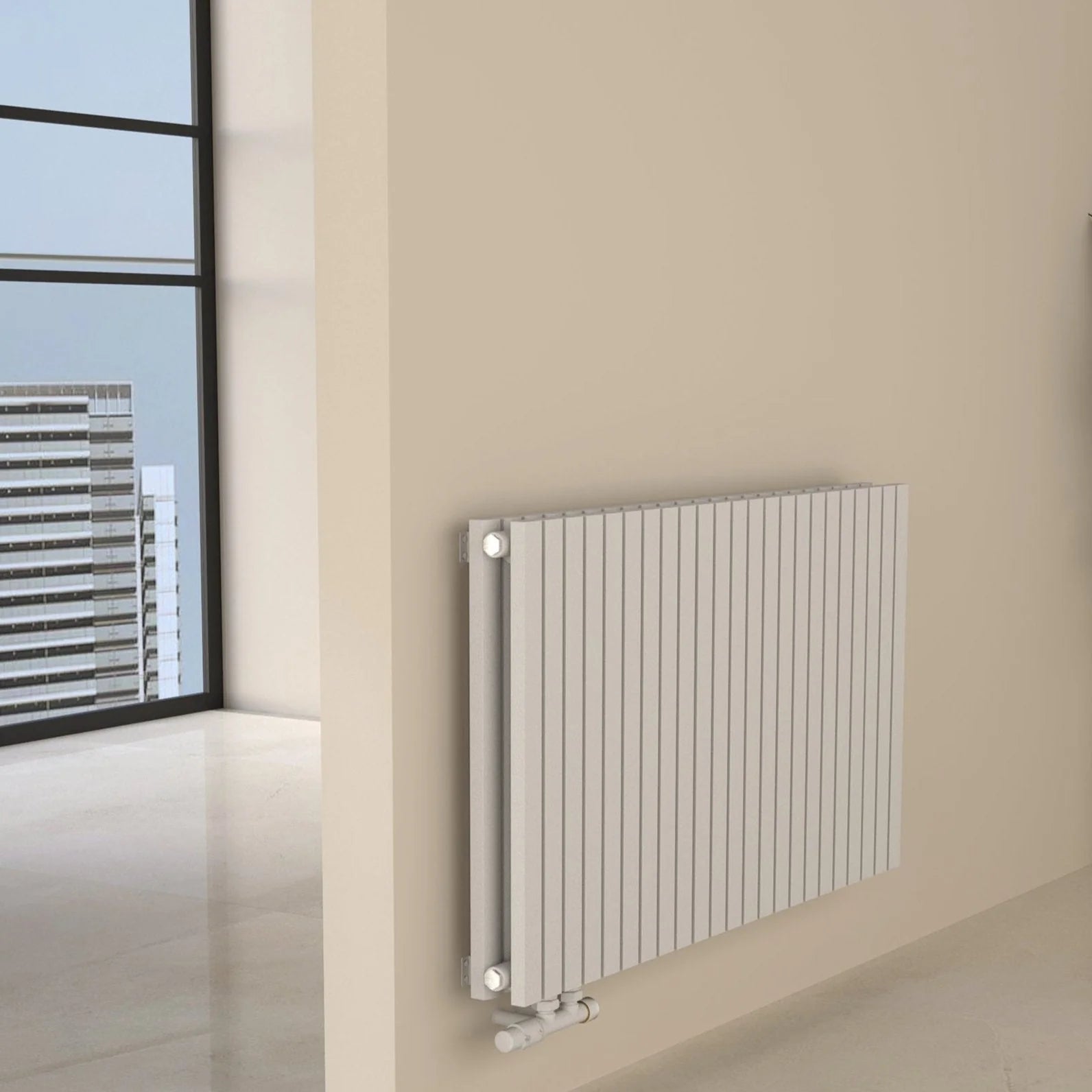 FLORA Paneelheizkörper | Horizontal | Doppellagig | Warmwasser - Heizkörper & Bad