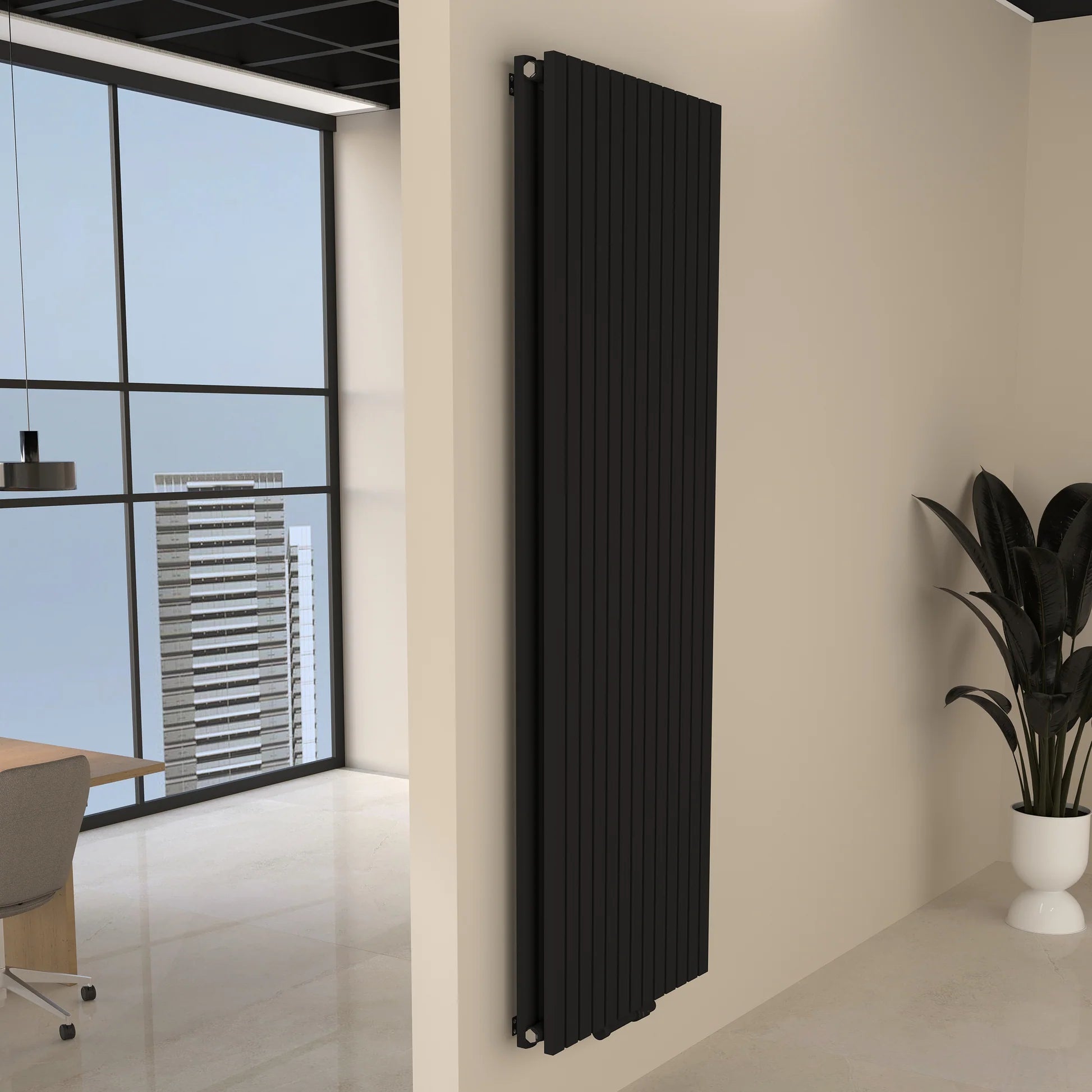 FLORA Paneelheizkörper | Vertikal | Doppellagig | Warmwasser - Heizkörper & Bad