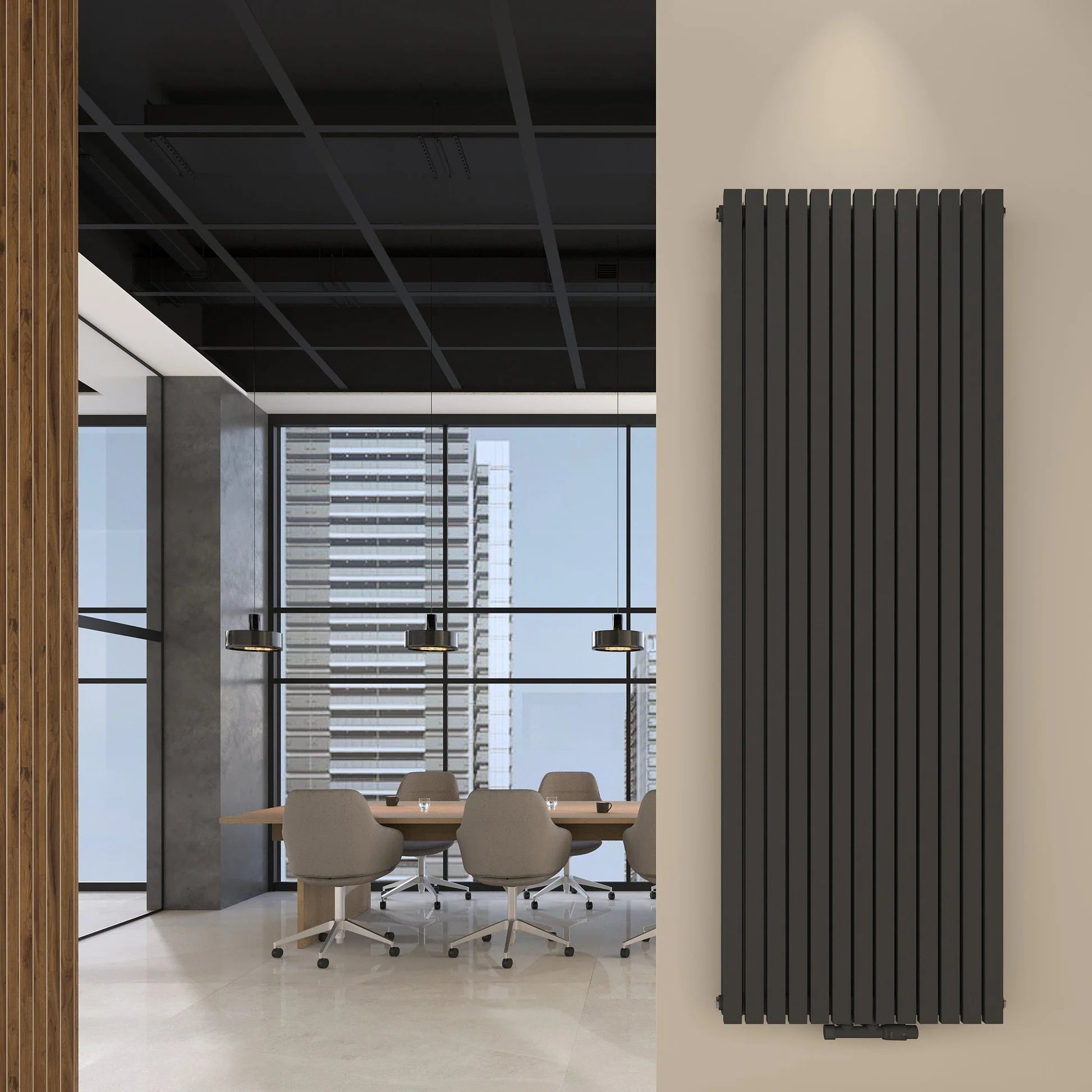 FLORA Paneelheizkörper | Vertikal | Doppellagig | Warmwasser - Heizkörper & Bad