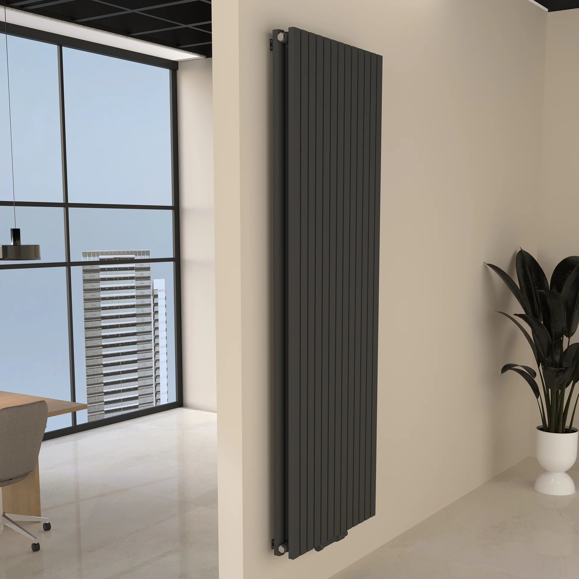 FLORA Paneelheizkörper | Vertikal | Doppellagig | Warmwasser - Heizkörper & Bad
