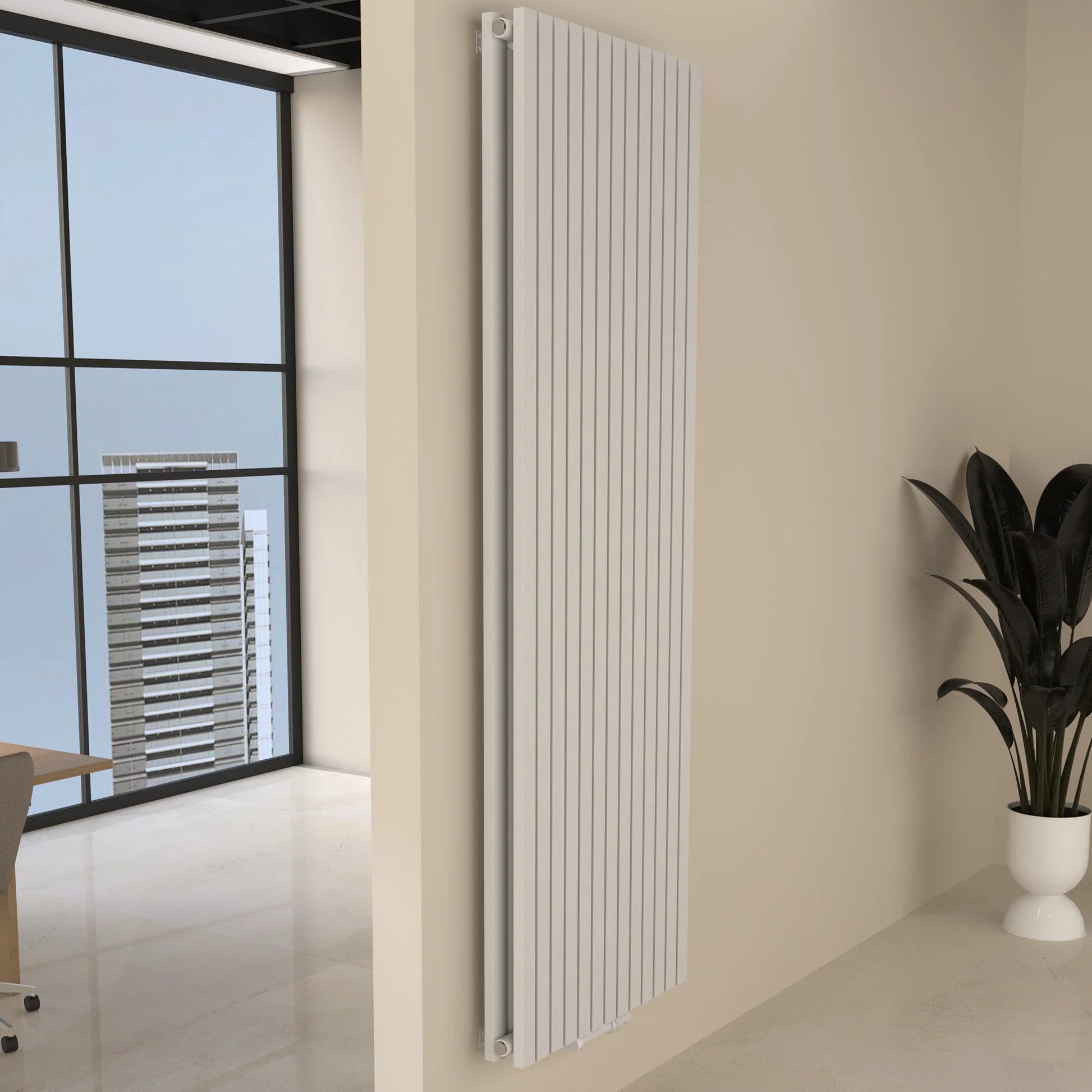 FLORA Paneelheizkörper | Vertikal | Doppellagig | Warmwasser - Heizkörper & Bad