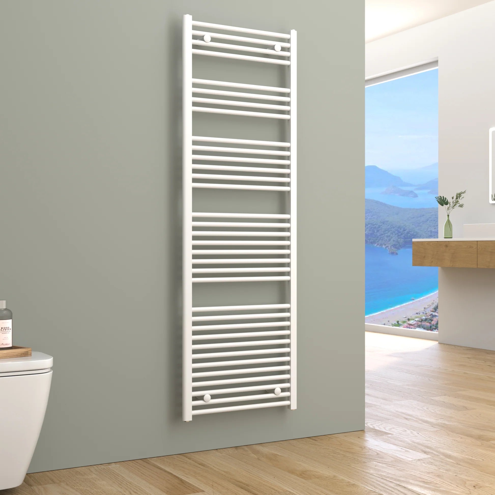 Handtuchheizkörper Seitenanschluss ASTORIA Weiß - Heizkörper & Bad