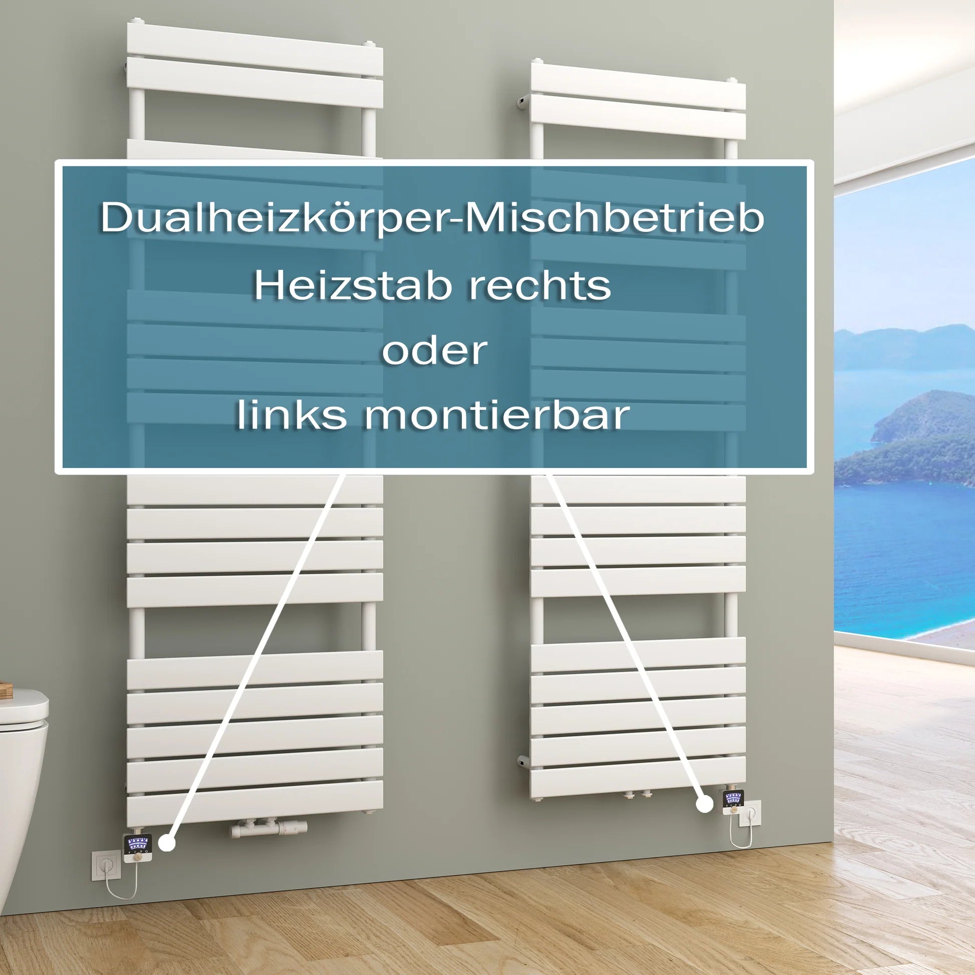 PULLMAN Badheizkörper | Handtuchheizkörper | Elektro & Warmwasser - Heizkörper & Bad