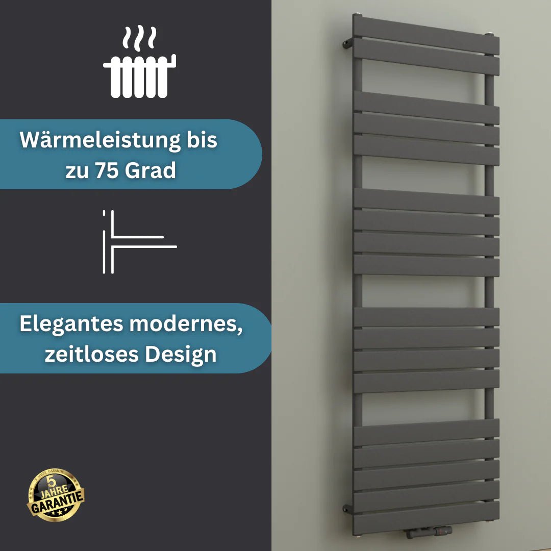 PULLMAN Badheizkörper | Handtuchheizkörper | Mittel- & Seitenanschluss - Heizkörper & Bad