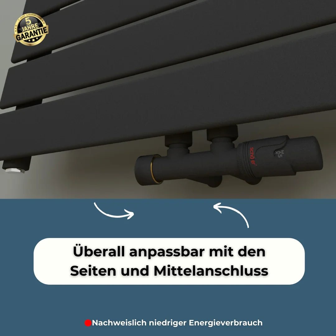 PULLMAN Badheizkörper | Handtuchheizkörper | Mittel- & Seitenanschluss - Heizkörper & Bad