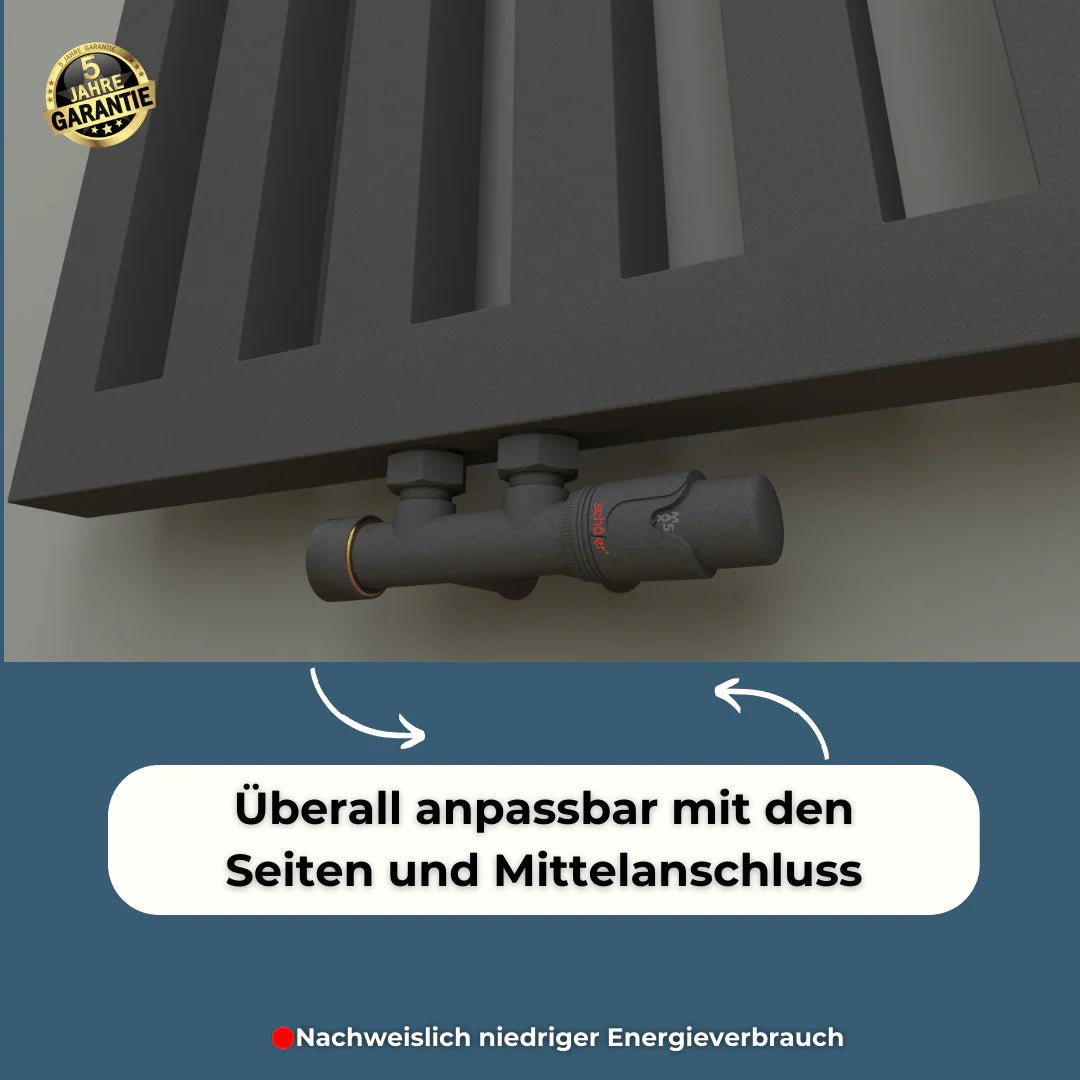 TWISTER Badheizkörper | Handtuchwärmer & Handtuchtrockner | Mittelanschluss - Heizkörper & Bad