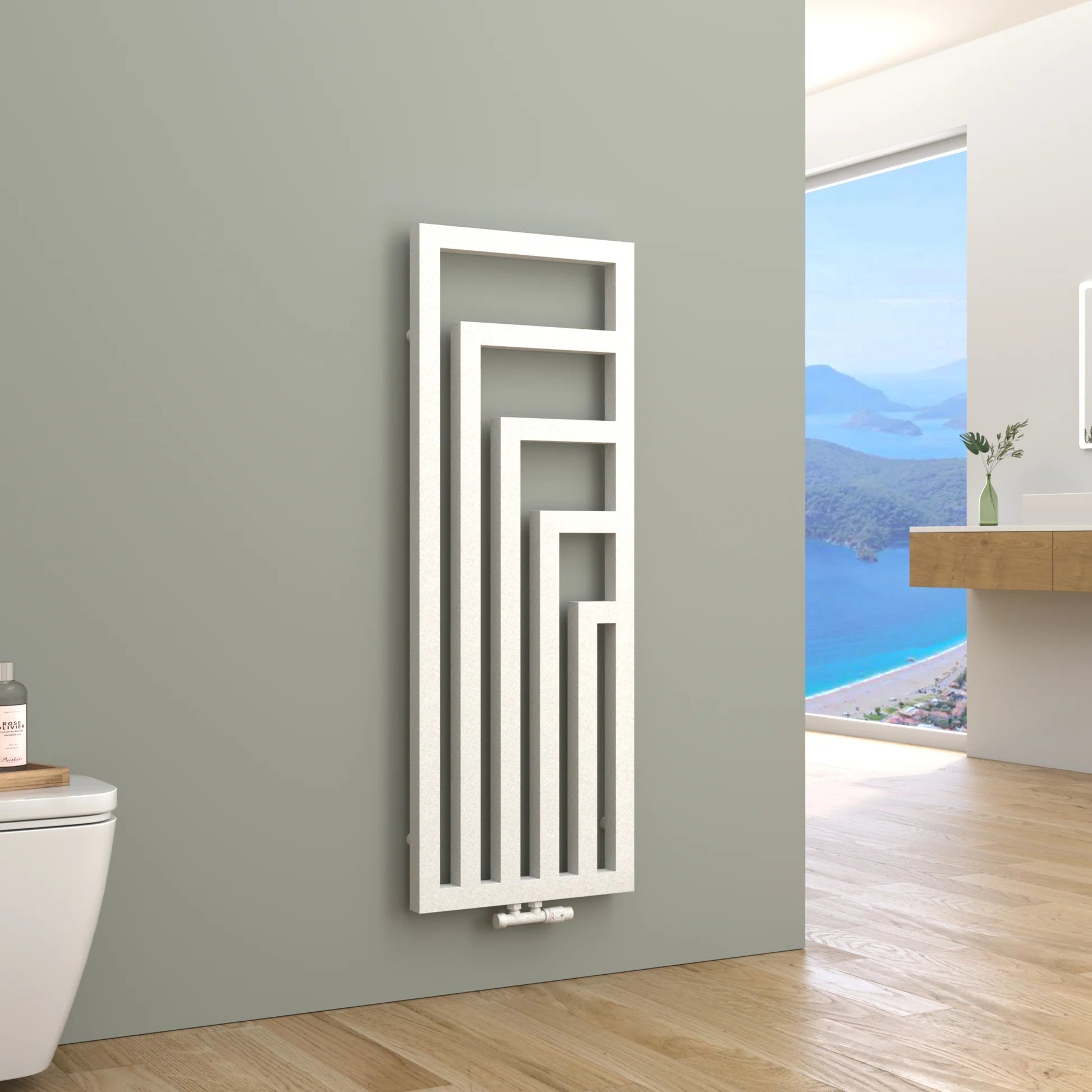 TWISTER Badheizkörper | Handtuchwärmer & Handtuchtrockner | Mittelanschluss - Heizkörper & Bad