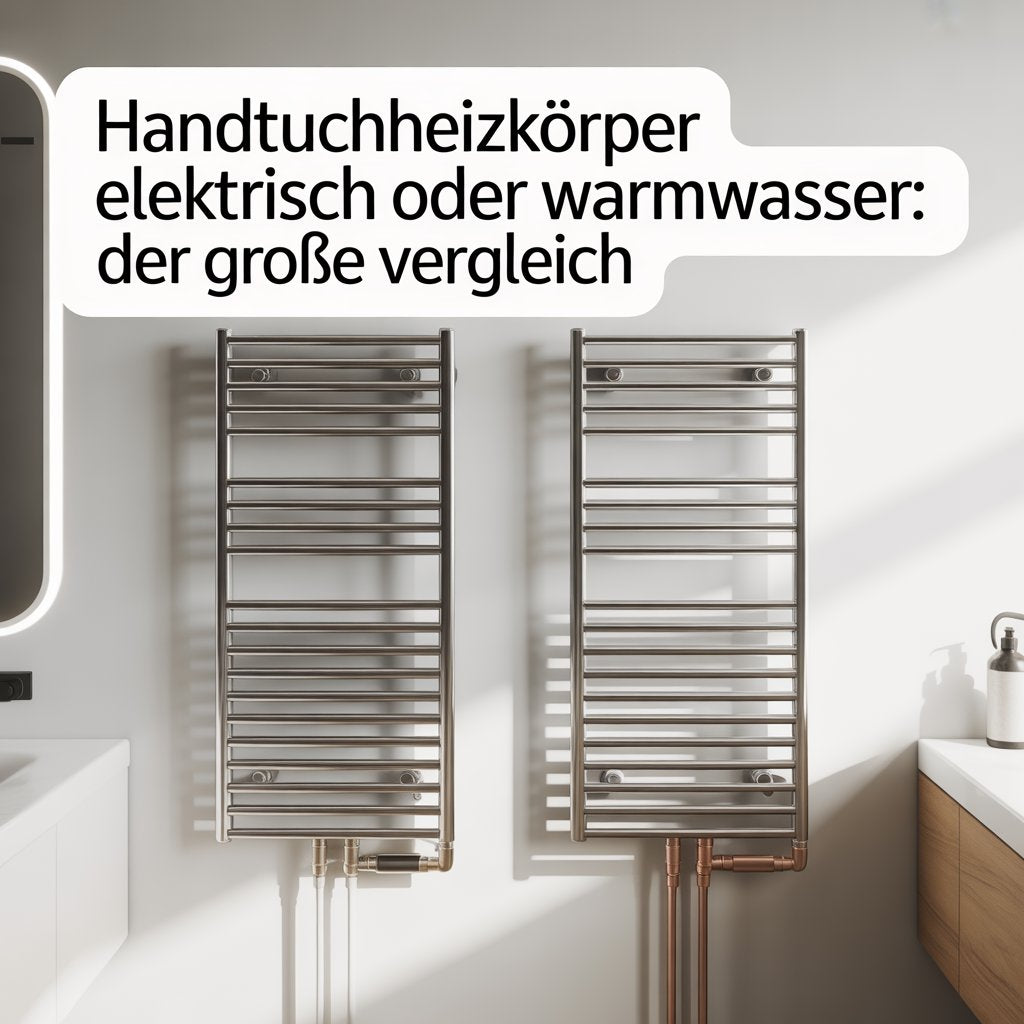 Handtuchheizkörper elektrisch oder Warmwasser: Der große Vergleich