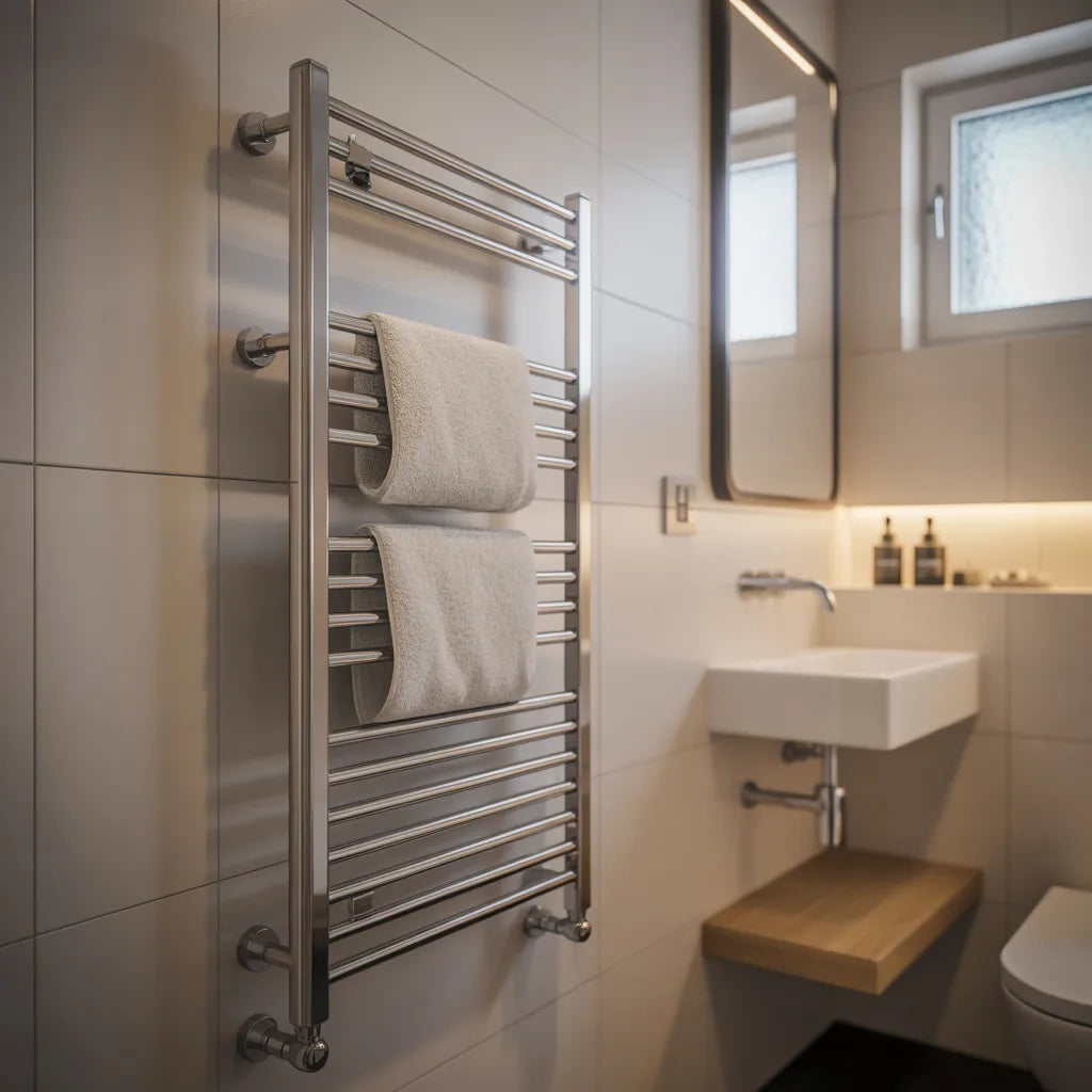 Wandheizkörper im Bad: Die platzsparende Alternative zur Fußbodenheizung