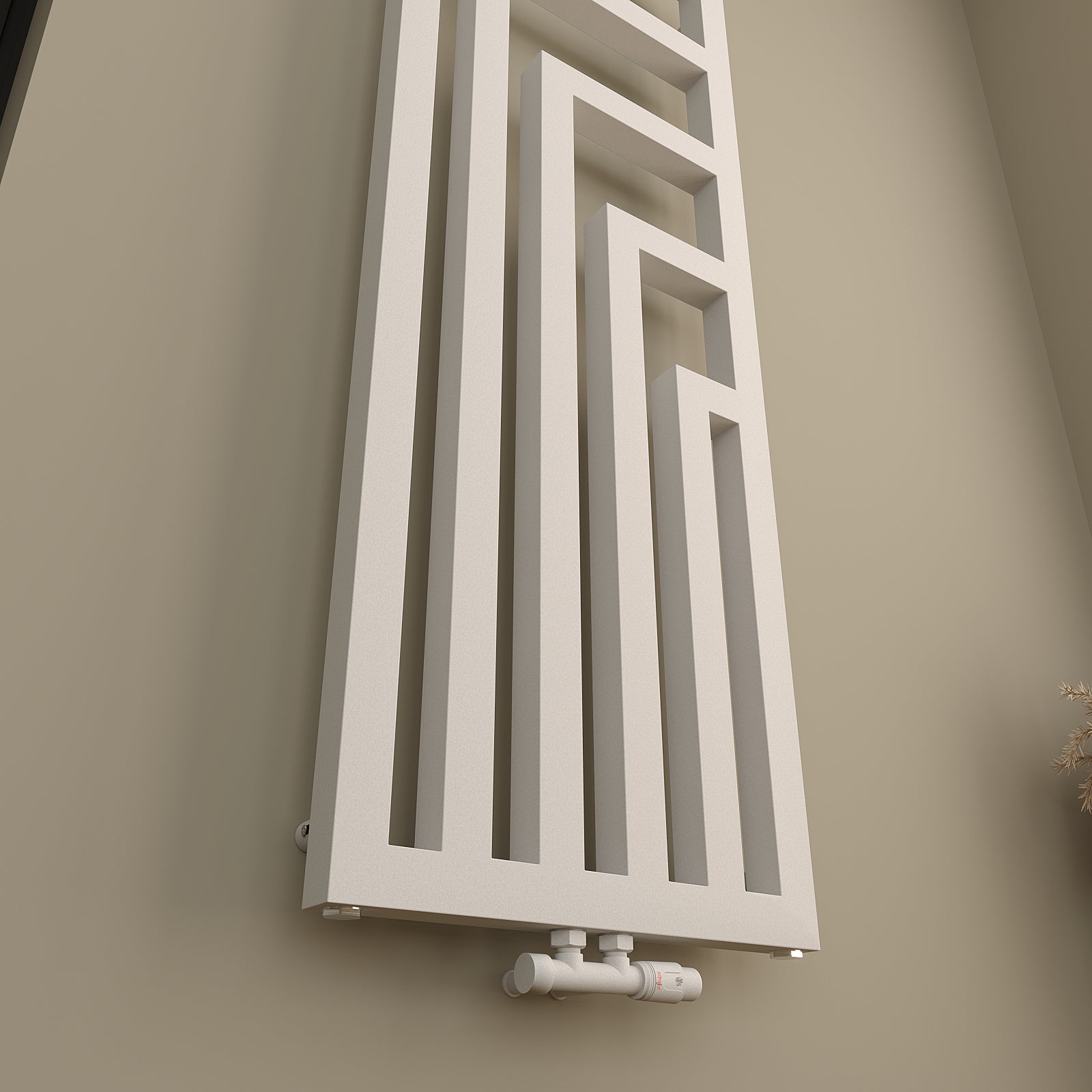 Designheizkörper Bad CUBIS V-Riegel mit Mittelanschluss
