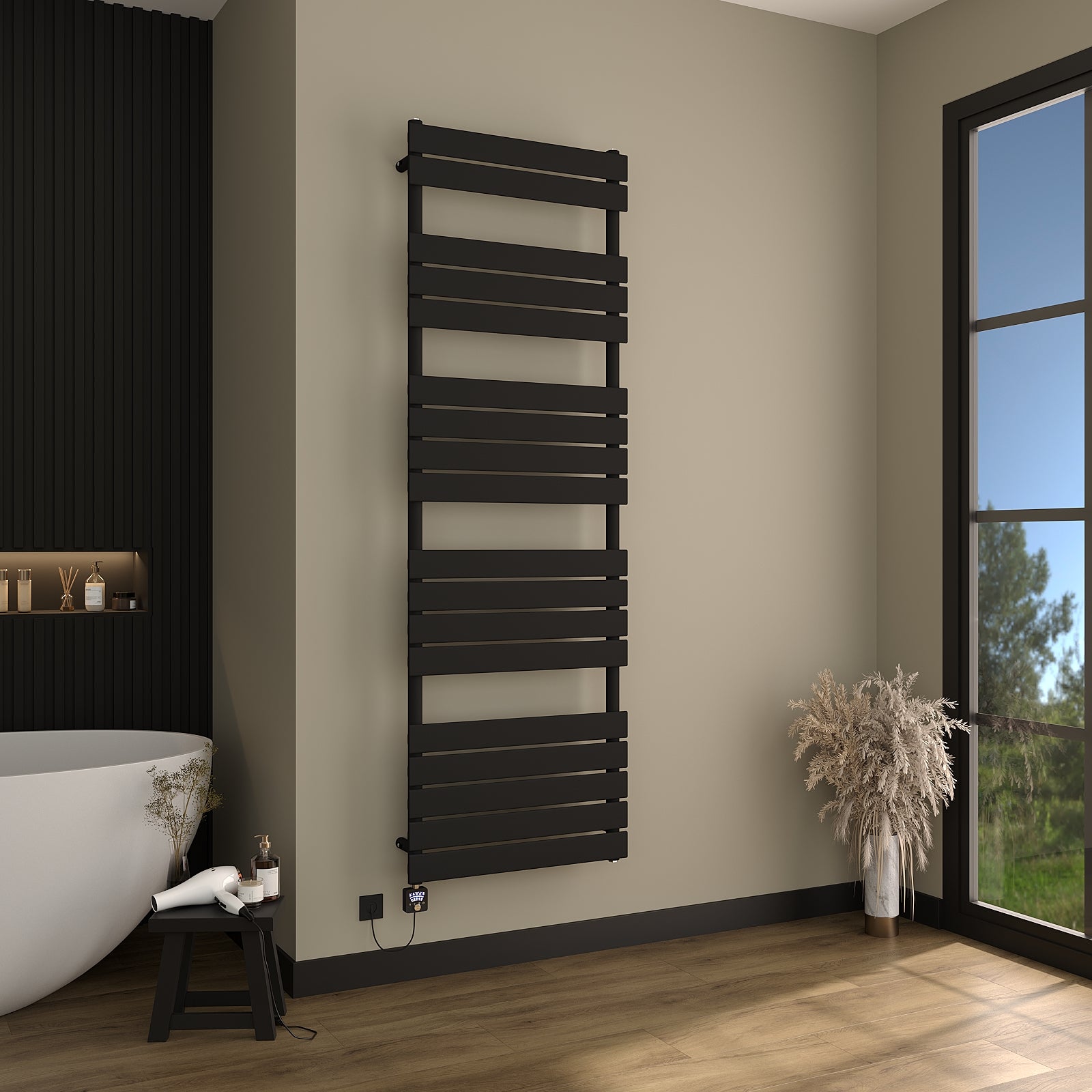Elektrischer Design-Handtuchheizkörper PLANIS inkl. Heizstab