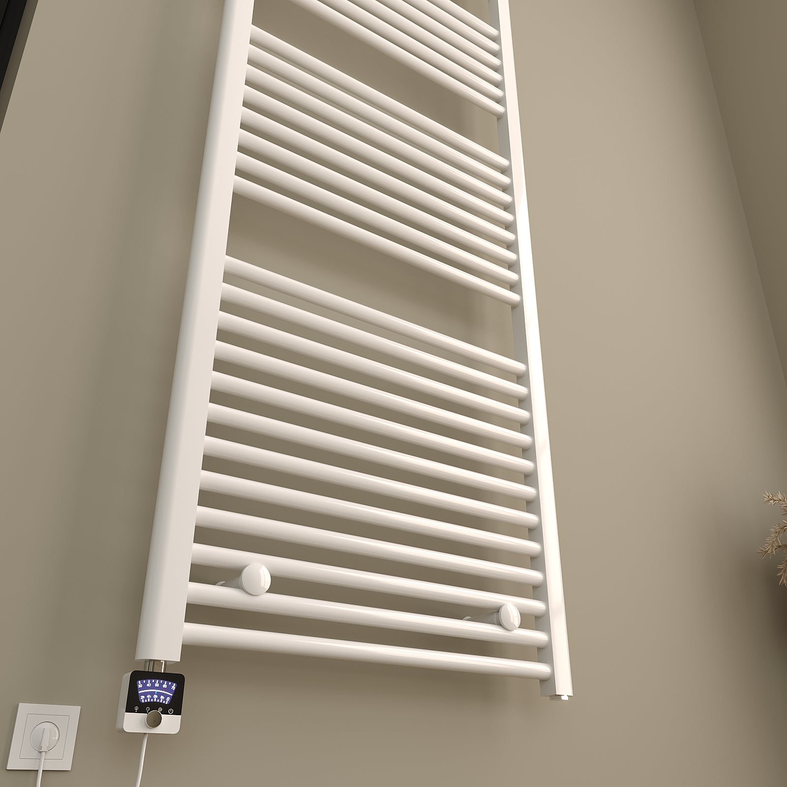 Elektrischer Handtuchheizkörper SOLANO inkl. Heizstab, Weiß