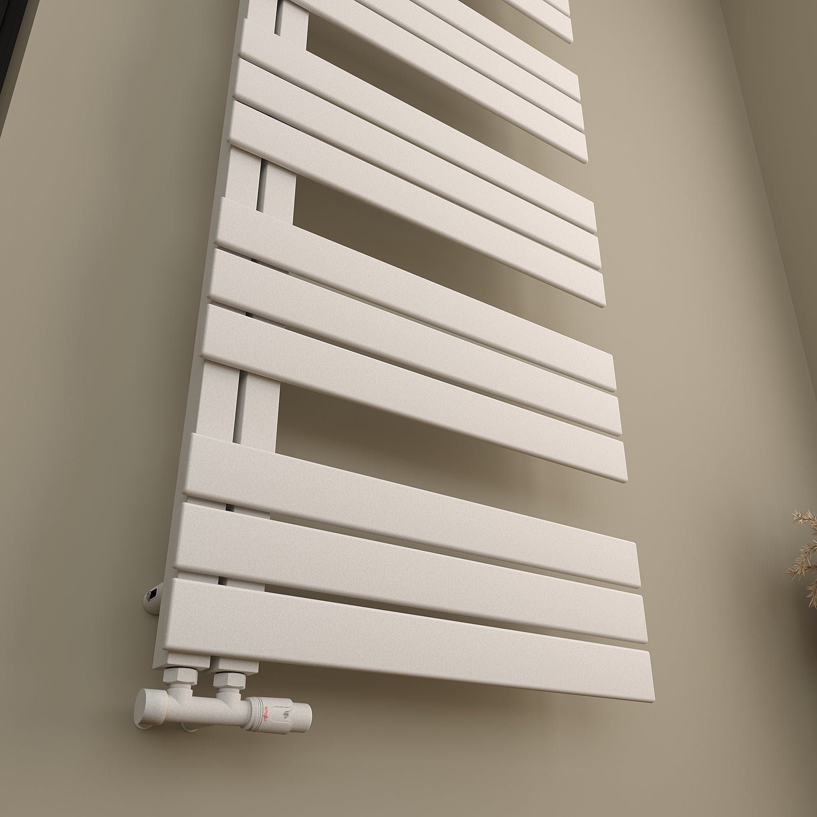 Design-Handtuchheizkörper NOVON, seitlich offen