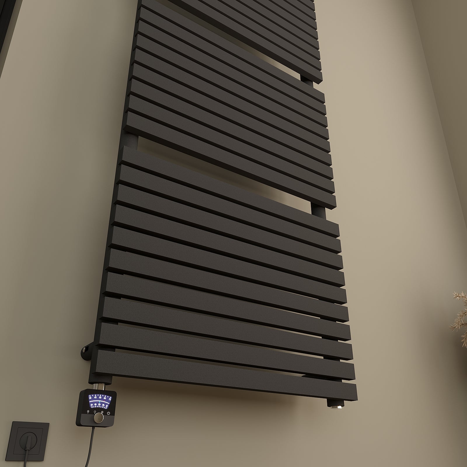 Elektrischer Design-Badheizkörper LAMELLA inkl. Heizstab