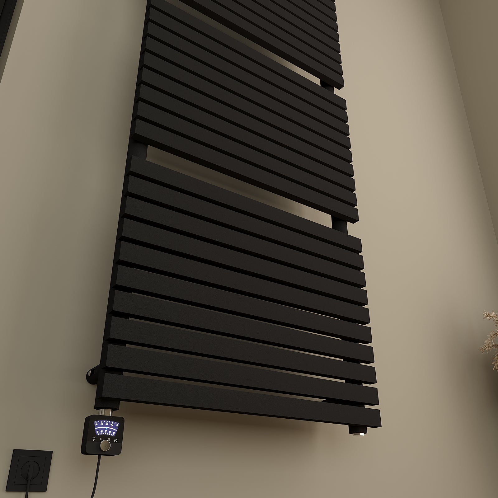 Elektrischer Design-Badheizkörper LAMELLA inkl. Heizstab