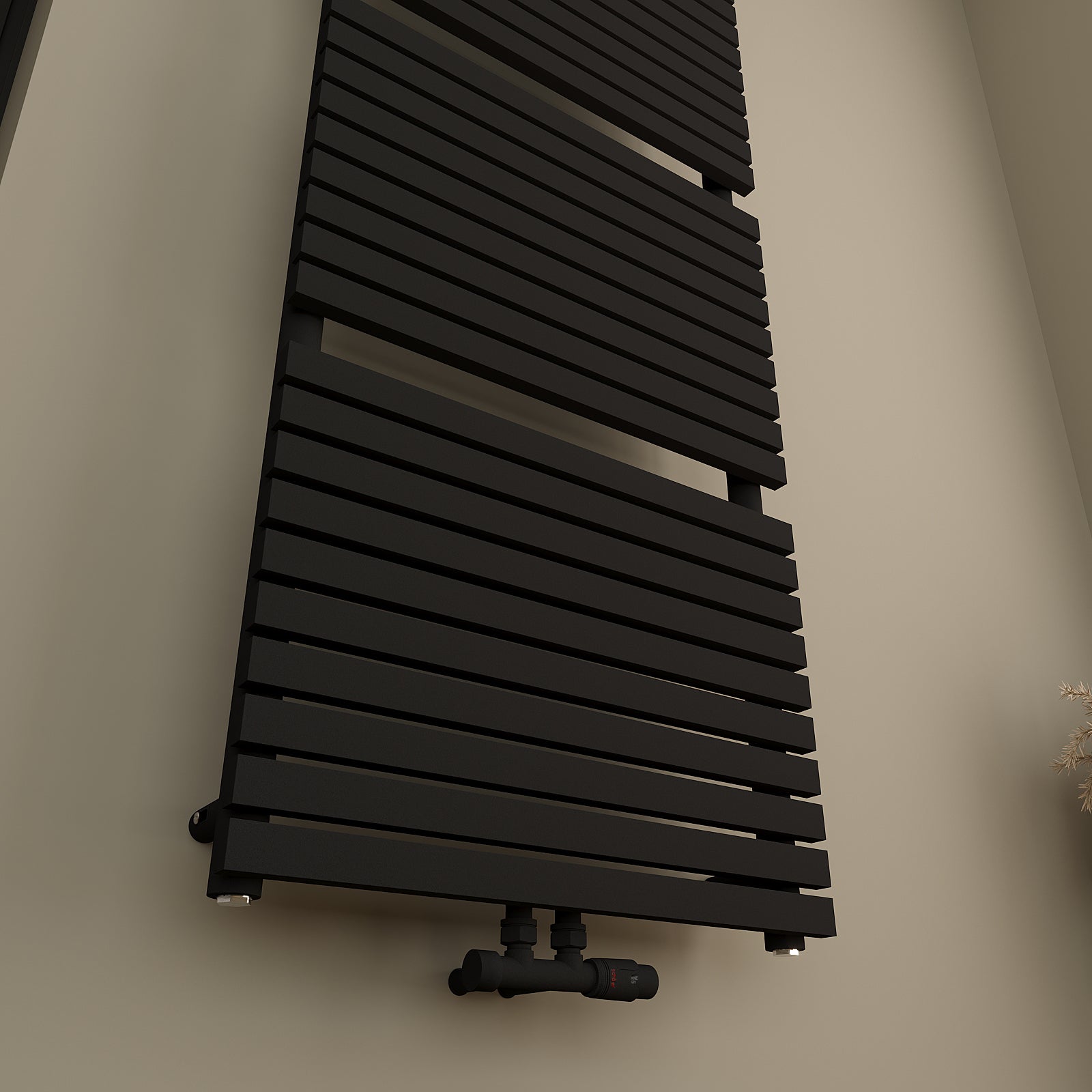 Badheizkörper mit Mittelanschluss Handtuchwärmer LAMELLA