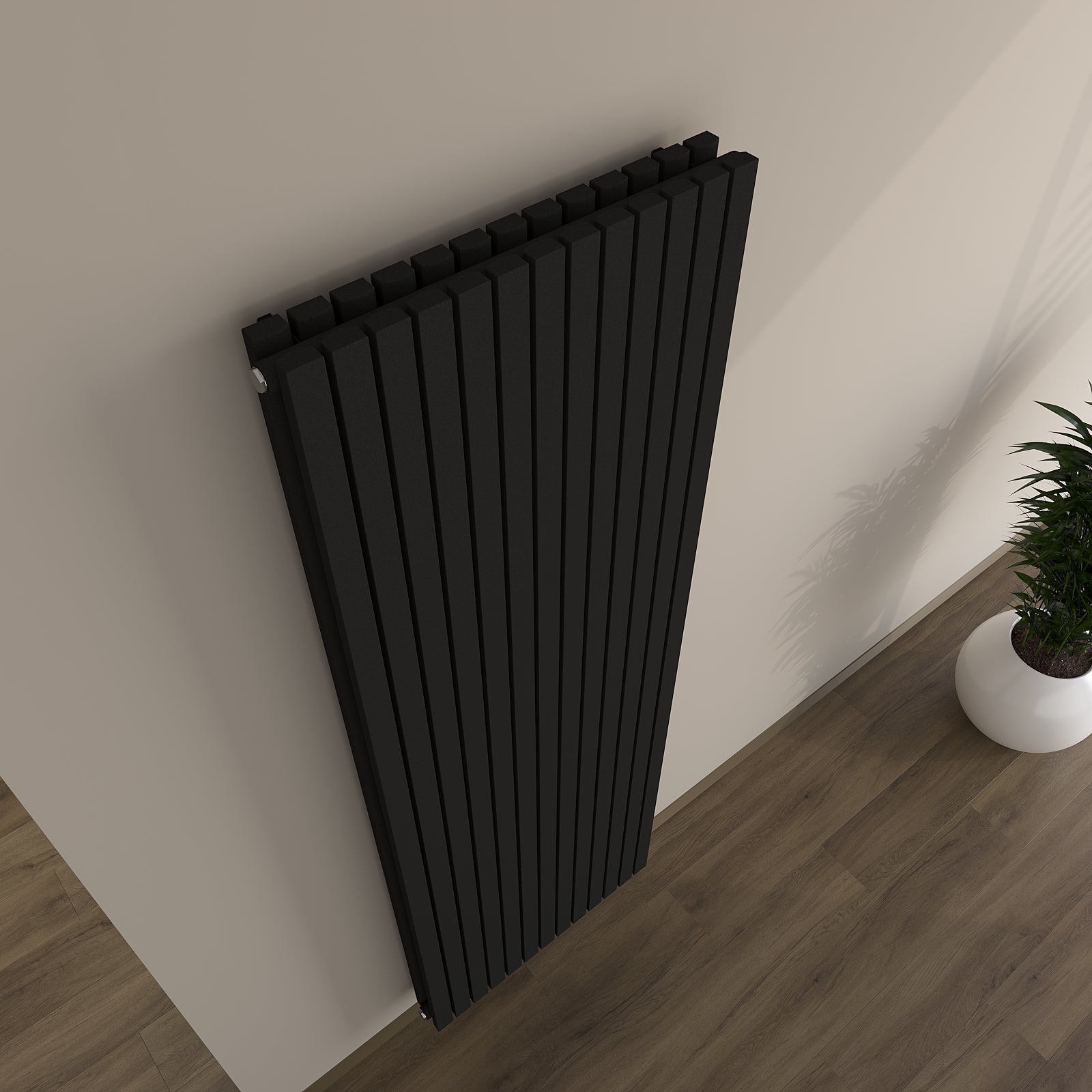 Design-Paneelheizkörper vertikal, doppellagig mit Mittelanschluss NOVALIS