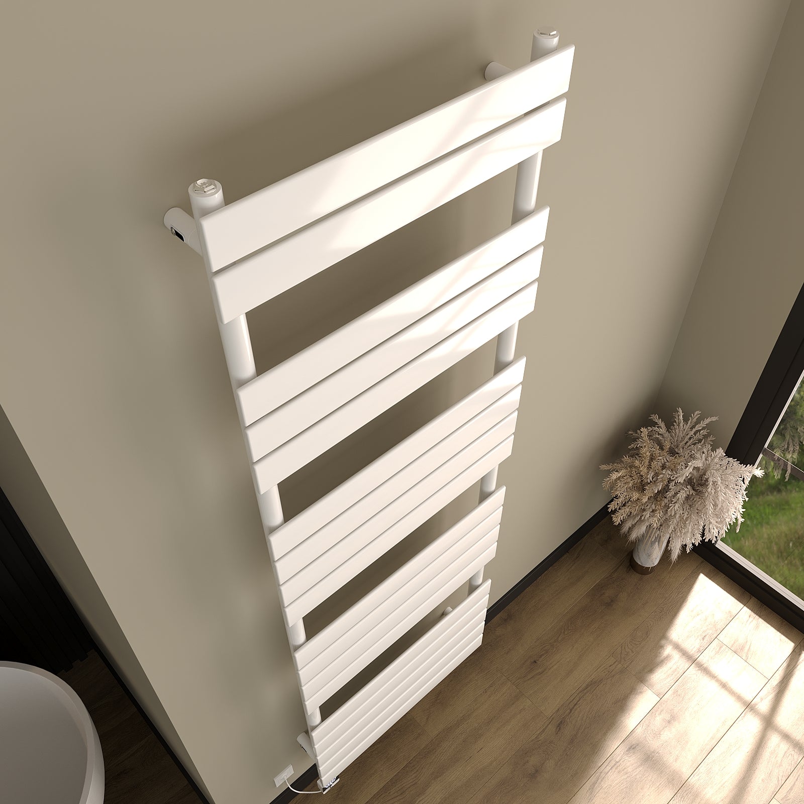 Elektrischer Design-Handtuchheizkörper PLANIS inkl. Heizstab