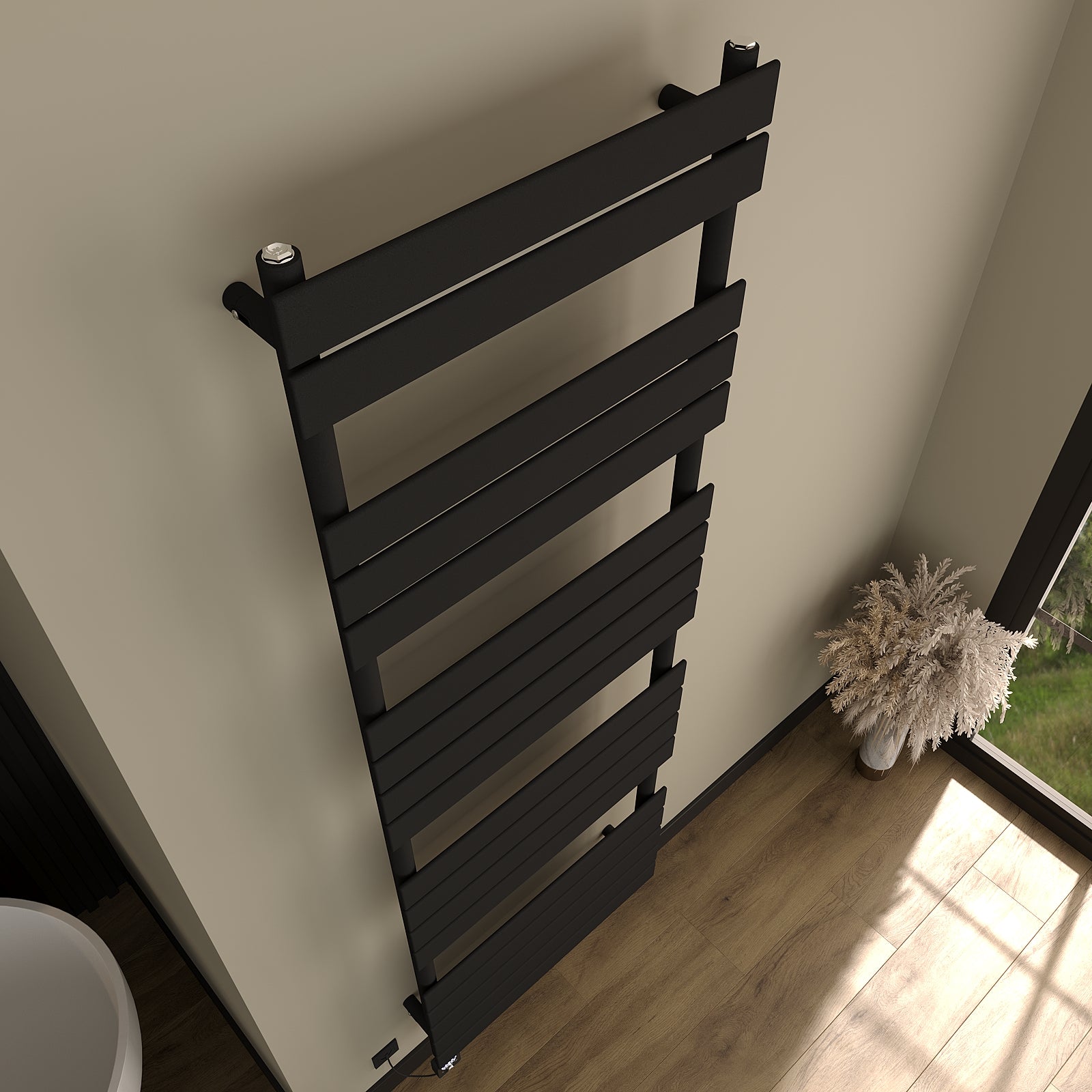 Elektrischer Design-Handtuchheizkörper PLANIS inkl. Heizstab